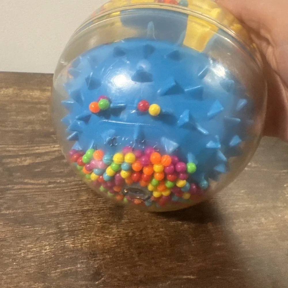 Vintage Playskool Roll N Rattle Tumble Down Beads Ball Sensory Toy Autism SpecEd